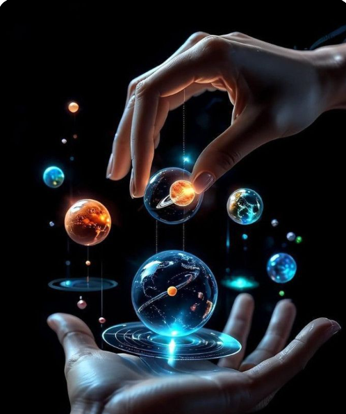 Planeten in der Hand